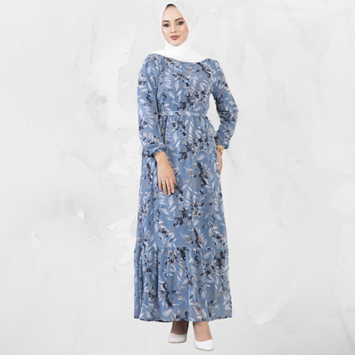 NEW Women's Leaf Patterned Abaya
