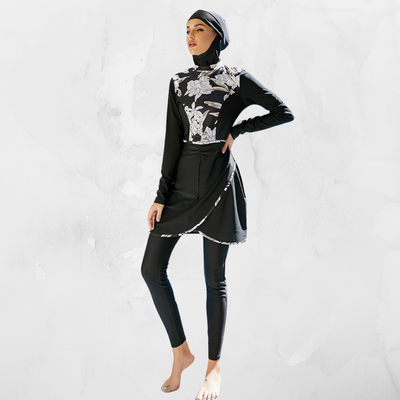 NEW 3pc Modest Print Patchwork Burkini