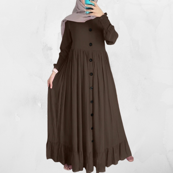 Women's Spring Ruffle Chiffon Abaya
