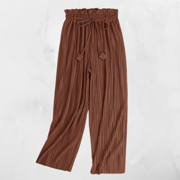 Women's High Waist Pleated Pants
