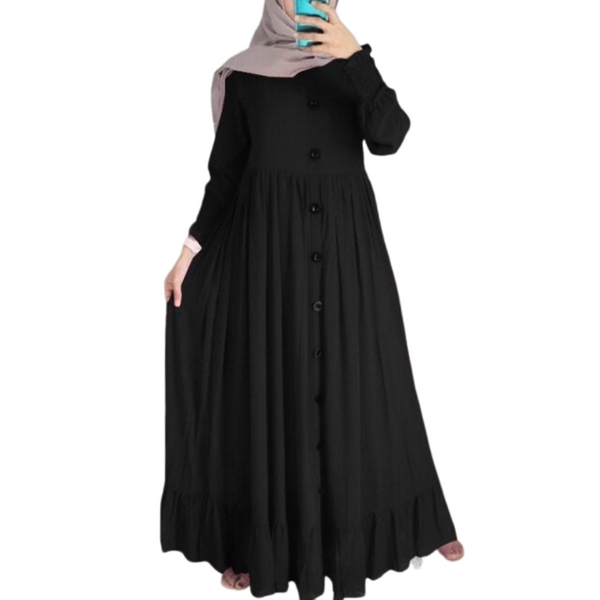 Women's Spring Ruffle Chiffon Abaya