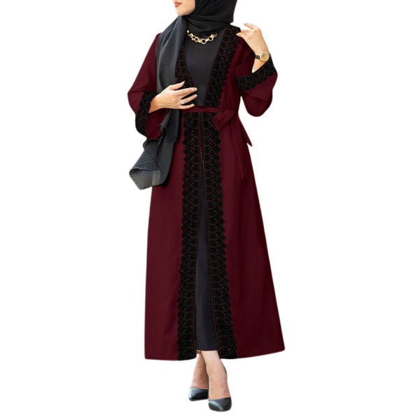 Women's Lace Long Sleeve Abaya