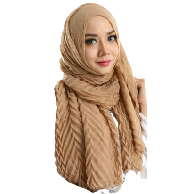 Women's Ripple Cotton Hijab