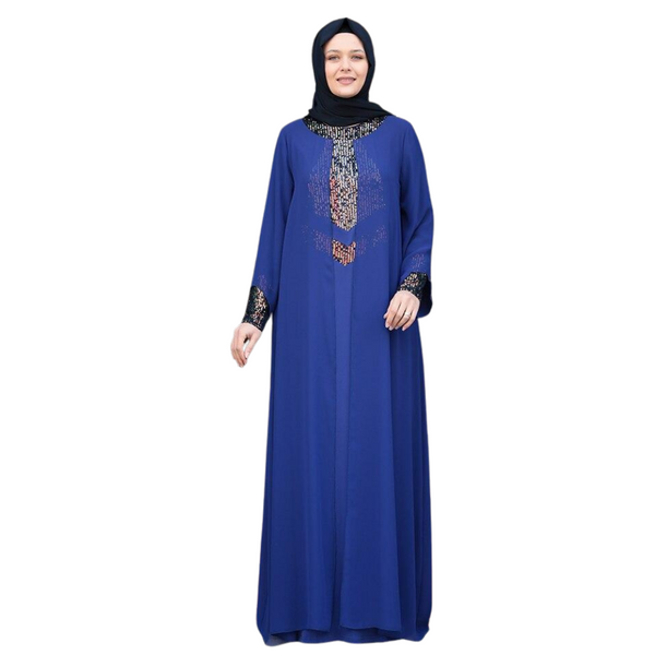 Women's Plus Size Sequin Chiffon Abaya