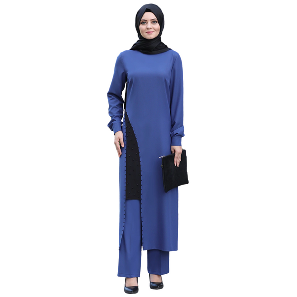 Women's Pearl Detail Tunic with Trousers