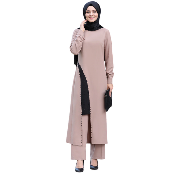 Women's Pearl Detail Tunic with Trousers