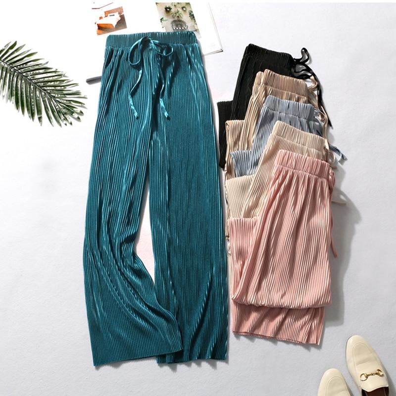new-womens-summer-wide-leg-pleated-trousers-with-elastic-waist